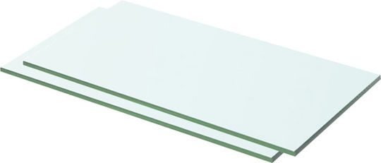 Ράφια Διάφανα (2τμχ) 50x20x0.8εκ.