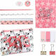 Cerda Minnie Kids Stationery Set with Pencil, Sharpener, Eraser, Notepad, Ruler and Pencil Case 12pcs