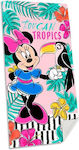 Kids Licensing Mouse Tropics Παιδική Πετσέτα Θαλάσσης Minnie 140x70εκ.