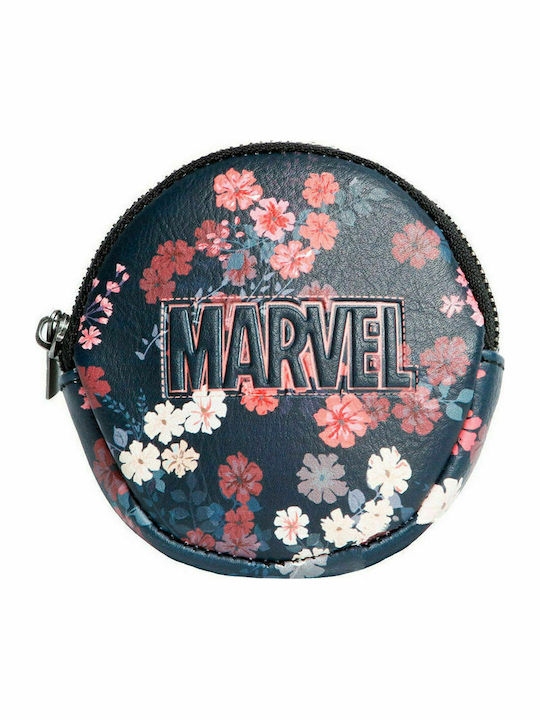 Karactermania Marvel Bloom Kids Wallet with Coins with Zipper & Keychain Black