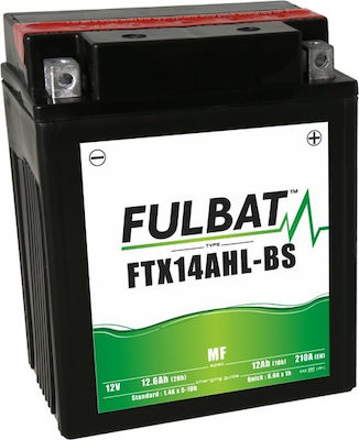 Fulbat Μπαταρία Μοτοσυκλέτας FTX14AHL-BS με Χωρητικότητα 12Ah AGM MF 12V 210A