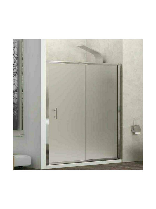 Karag Flora 500 Shower Screen for Shower with Sliding Door 100x190cm Fabric