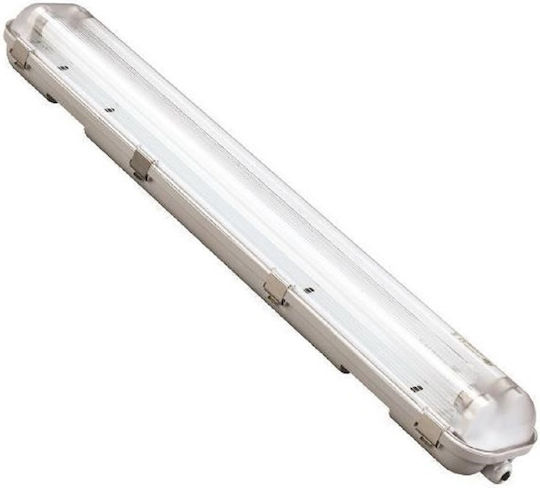 Lucas Lighting Batten Double-Ended Outdoor with 2 Slots for LED Lamps T8 24W 150cm