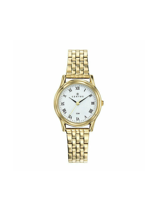 Certus Watch with Gold Metal Bracelet