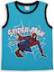Kids' Shirt Sleeveless Light Blue Spiderman