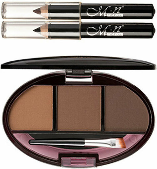 La Meila Menow Makeup Set for Eyes and Eyebrows #2 3 Pieces