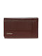 Lavor Small Leather Women's Wallet with RFID Cherry