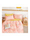 Melinen Geo Set de față de pernă pentru copii 50x70cm Pink