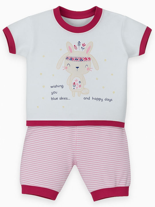 Beboulino Pijama pentru copii De vară Roz