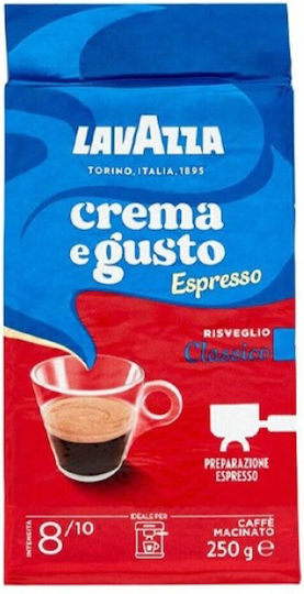 Lavazza Καφές Espresso Crema E Gusto Classico Αλεσμένος 250gr