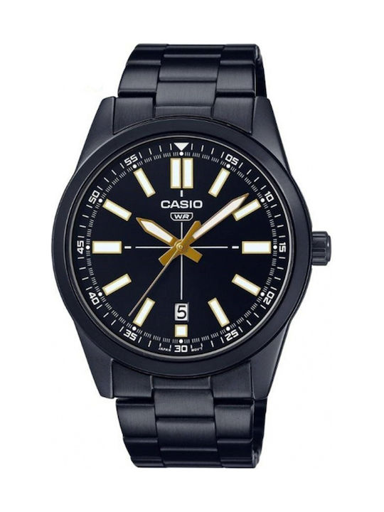Casio Watch Battery with Black Metal Bracelet
