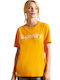 Superdry Women's Athletic T-shirt Track Gold