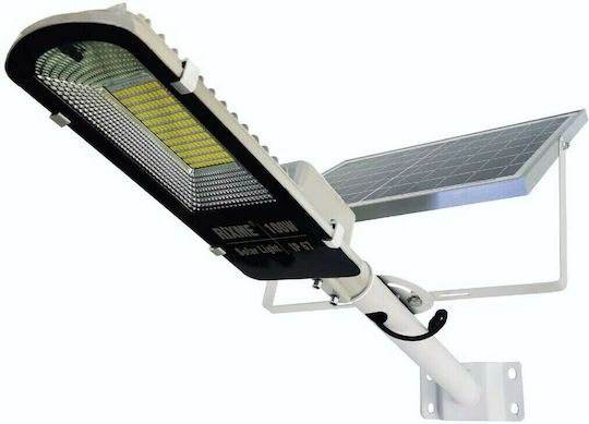 Rixme Rixme Ηλιακό Φωτιστικό Δρόμου 100W Ψυχρό Λευκό 6000K με Φωτοκύτταρο IP67 38.5x14x6εκ.