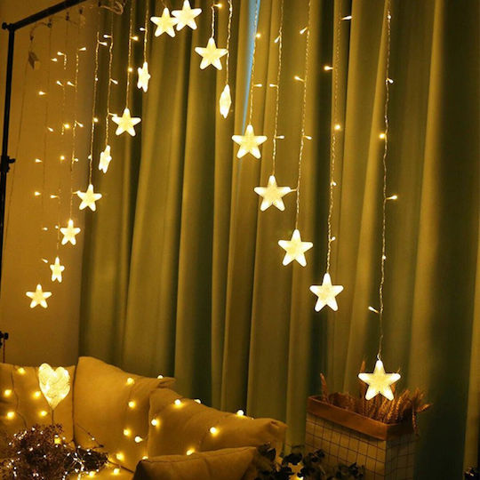 136 Lights LED 3m. Warm White type Curtain 1pcs