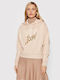 Women's Sweatshirt Hooded Beige