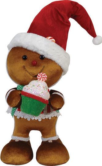 Lianos Christmas Plush Figure Bear Brown Height 37cm
