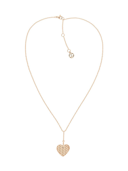 Tommy Hilfiger Halskette mit Design Herz aus Vergoldet Stahl