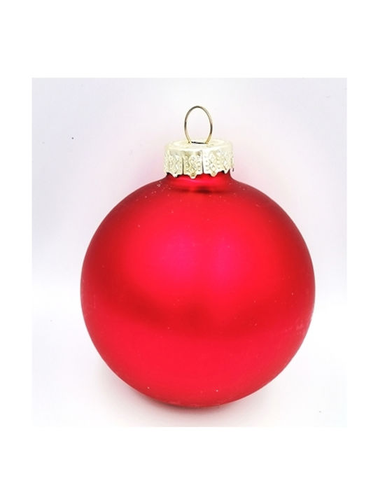 Christmas Ball Red Matte Small 1124 6cm