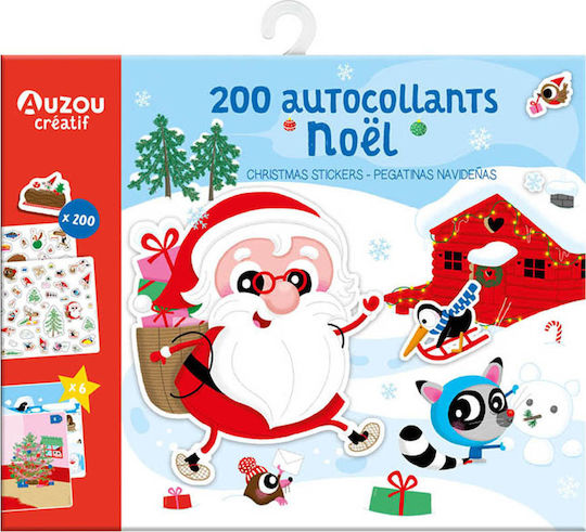 Auzou Χριστουγεννιάτικα Aufkleber Weihnachten 20x24.5cm. 200Stück