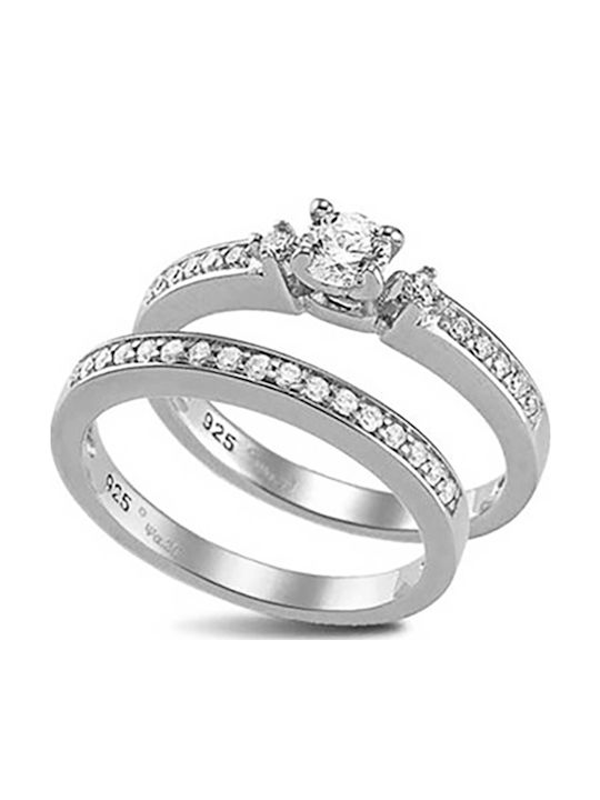 Vogue Ring with Stones made of Silver