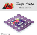 Scented Tealights Mixed Berries Purple 25pcs