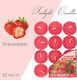 Teelichter mit Duft Blaubeere in Rot Farbe 12cm