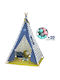 Bebe Stars Kids Indian Teepee Play Tent Whale Blue