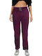 Body Action Women's High Waist Sweatpants Maroon Velvet