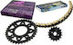 Ryno Σετ Γρανάζια με Αλυσίδα Χρυσή (14-36-428) για Honda Supra 125 X