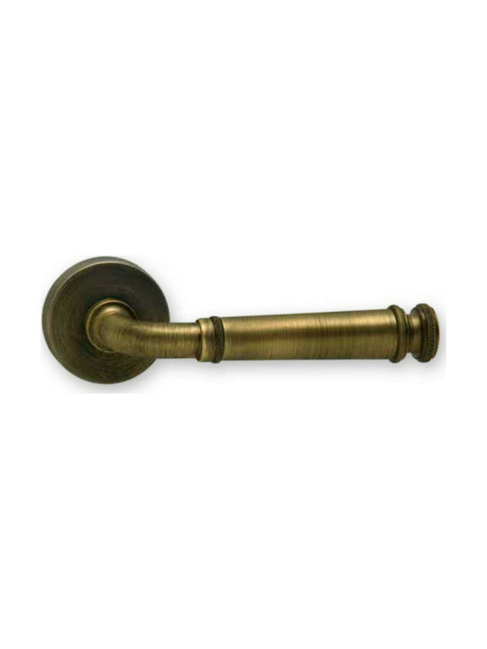 Viometale 06.940 Door Knob Rosette Brass Bronze Bathroom Door Knob with Shutter (Pair)