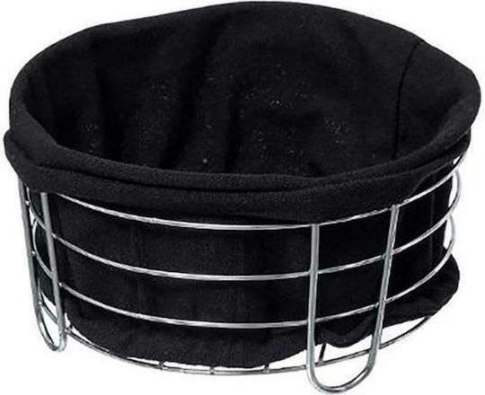 Atmosphera Brotkorb Metall Schwarz 25x25x10cm