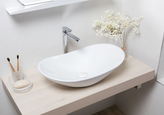 Swiss Aqua Technologies Infinitio Надеждна мивка Керамика 61.5x36x15.5см Белият шахмат