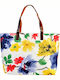 GTS Moda Italia Geantă De Plajă Din Material Textil Multicoloră