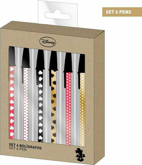 Disney Minnie Στυλό Ballpoint Σετ 6τμχ