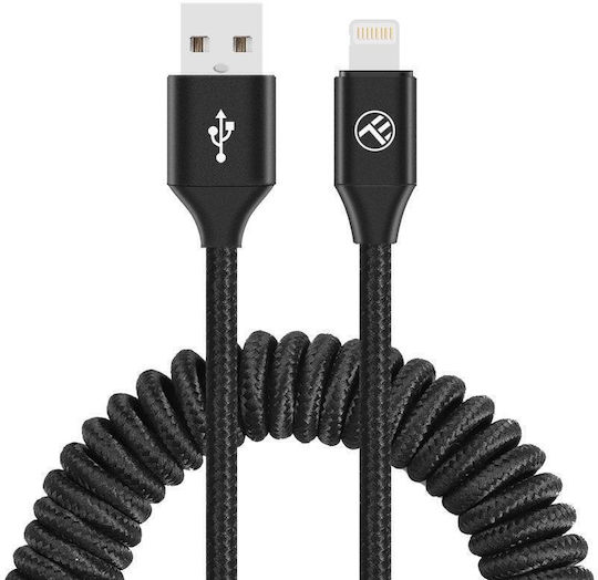Tellur Spirale USB-A zu Lightning-Kabel Schwarz 1.8m (TLL155396)