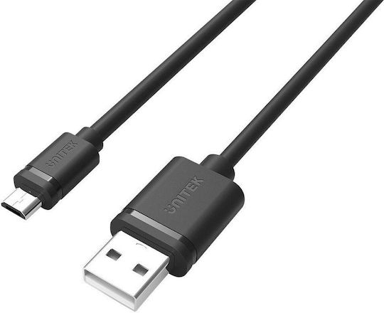 Unitek Regulär USB 2.0 auf Micro-USB-Kabel Schwarz 0.5m (Y-C454GBK) 1Stück