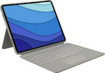 Logitech Combo Touch US Flip Cover Plastic cu Tastatură Engleză SUA Gri (iPad Pro 2021 12.9") 920-010258