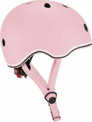 Globber Go Up Lights Kids' Helmet for City Bike Pink with LED Light XXS/XS (45-51 cm), Pastel Pink