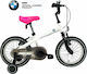 Licensed BMW 14" Kinder Fahrrad BMX Weiß