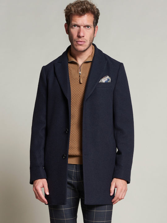 Herren Mantel Marineblau