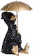 Espiel Decorative Duck Polyresin Duck in Black - Gold 17x18.5x26cm 1pcs