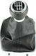 6 Shift Knob with Bubble with Bubble Leather Universal Volkswagen Passat 3C 2006+ Black