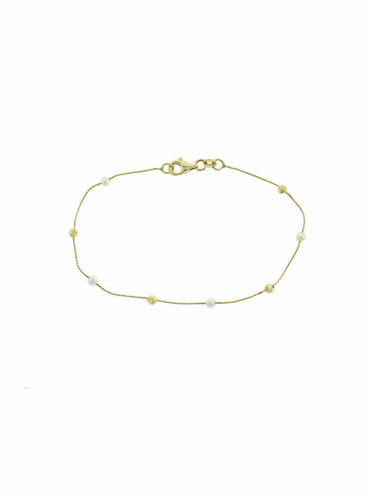 14K Gold Bracelet with Pearls