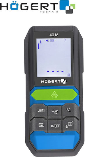 Högert Μέτρο Laser HT4M322 με Δυνατότητα Μέτρησης 40m