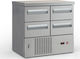 Inox Dobros Edelstahl Kühltisch 170Es mit 4 Sch...