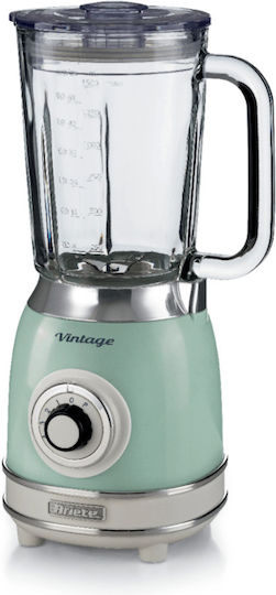 Ariete Vintage Blender with Glass Jug 1.5 lt 1000W Green