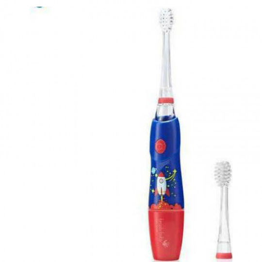 Brush Baby Kidz Sonic Children's Electric Toothbrush for 3+ Years Rocket with Replacement Heads