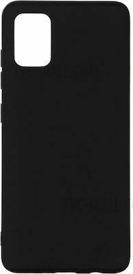 Defender Smooth Back Cover Σιλικόνης Μαύρο (Galaxy A31)