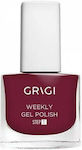 Grigi Weekly Gel Gloss Βερνίκι Νυχιών Μακράς Διαρκείας Κόκκινο 618 12ml