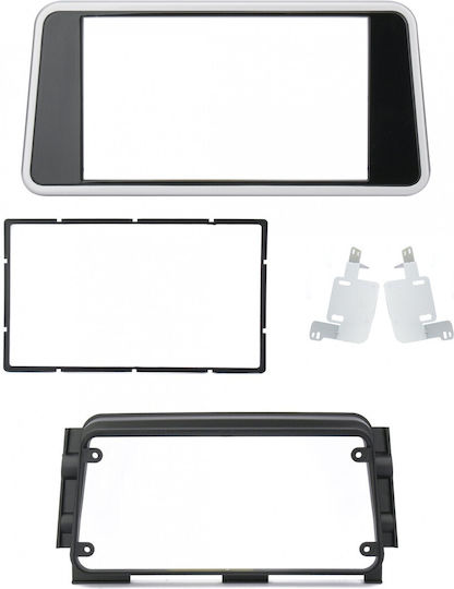 Phonocar DIN Fascia Panels 2 Din Black for Nissan Micra 2017+